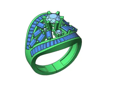 3D Jewelry Model  Matrix Design 3D print model
