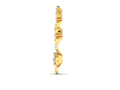 Women Pendant 3DM STL OBJ FBX Render Details 3D print model 13