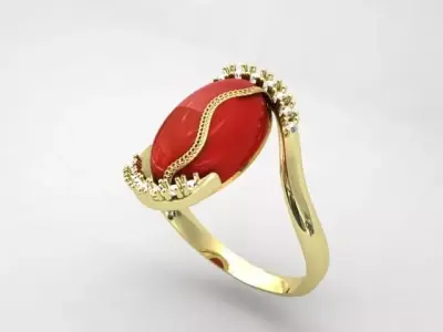 oval ring 204 3D print model