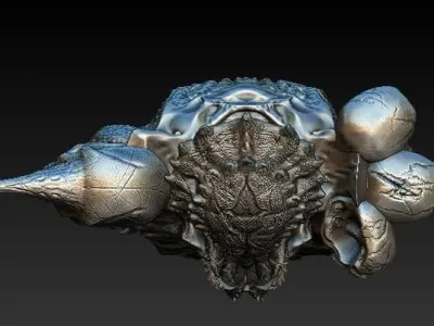 Predator King bust  Free 3D model
