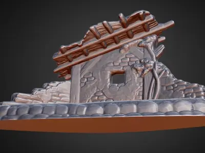 Nativity Scene MANGER for nativity scene wise men set 3D print model