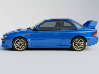 Subaru impreza WRX STI 22b 3D model