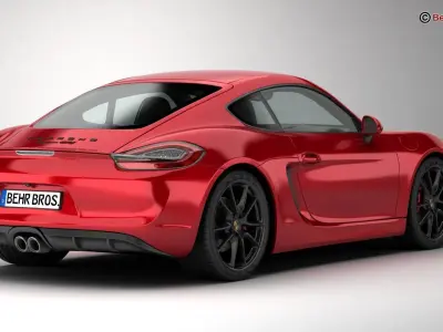 Porsche Cayman GTS 2015 3D model