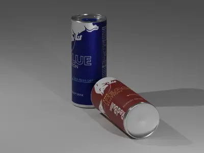 Redbull Blue Edition and Peach Edition  3D model