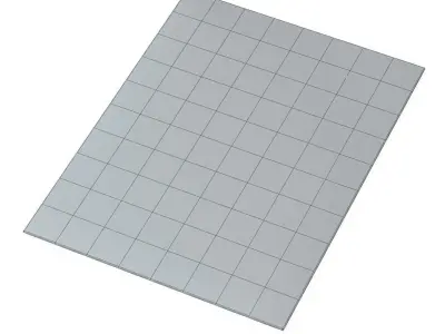 Carpet Fur Gray Shaggi 02 3D model