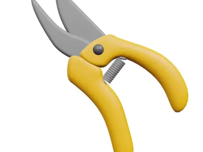 Pruners Icon Low-poly 3D model