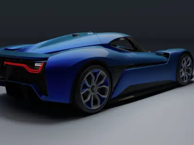 NIO EP9 Low-poly 3D model