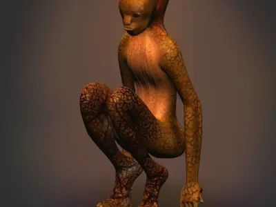 Alien humanoid Free 3D model