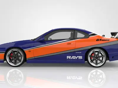 Nissan Silvia S15 Tokyo Drift 3D model