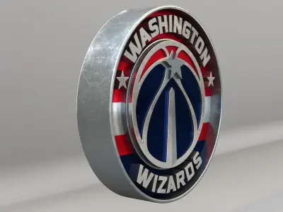 NBA Washington Wizards Logo 3D model
