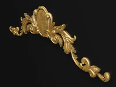 Carved decor 3D model 20