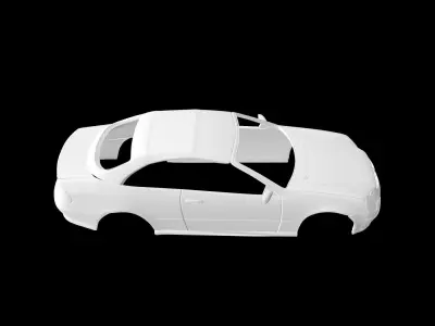 Mercedes Benz C55 AMG w209 Cabrio 3D print model