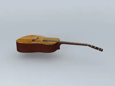 Dreadnought Guitar Free 3D model