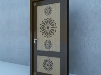 Traditional Moroccan Door 3D model