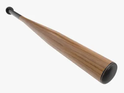 Baseball Bat Low-poly 3D model