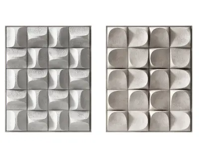 Wall art Geometry Modern minimalist interior decor 3D model