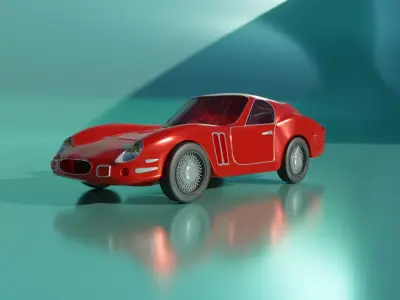 Ferrari 250 GTO 3D Model  Low-poly 3D model