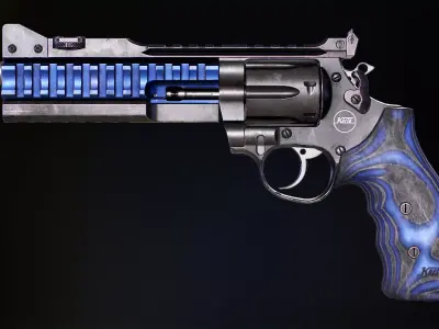 Korth Super Sport ALX and Compensator Low-poly 3D model