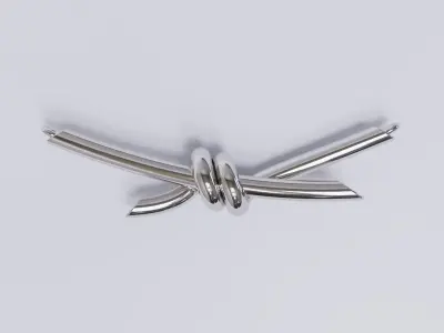 Tiffany knot necklace pendant 3D print model