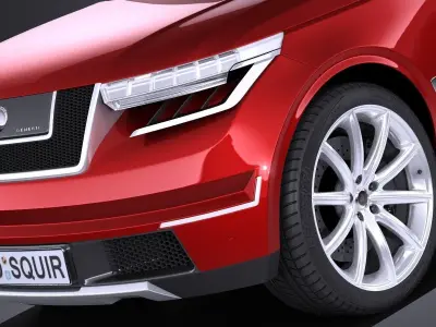 Generic Average Luxury SUV 2018 3D model