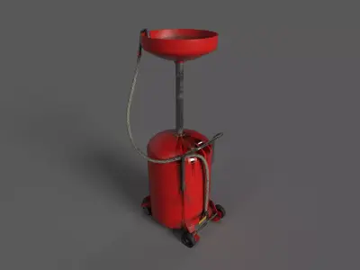 Oil drain Low-poly 3D model