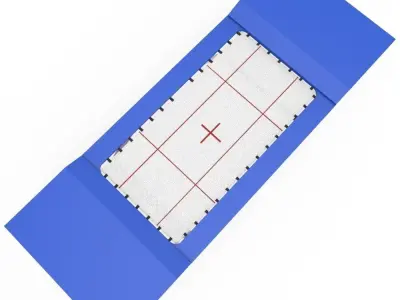 Trampoline Gymnastics Low-poly 3D model