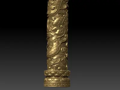 Four columns 3D print model