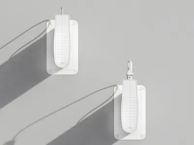 Charging Station point - low poly Low-poly 3D model