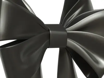 Christmas Bow Ribbon 70 Low-poly 3D model