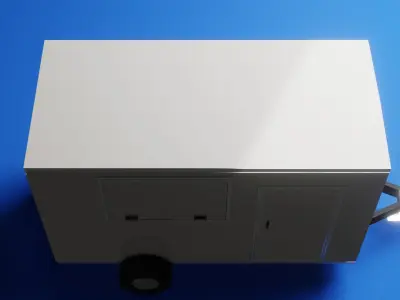 Photorealistic 3D model of van Low-poly 3D model 3D model