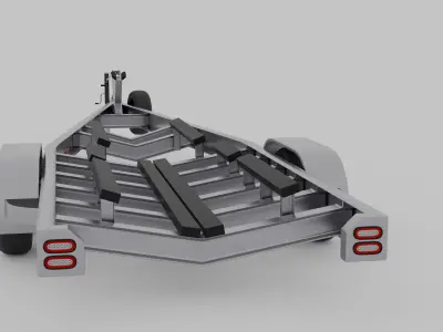 Boat Trailer 3D model order