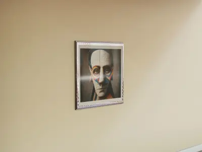 Framed Artwork Picasso Style A2 3D model