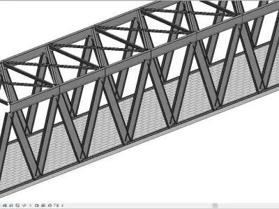 Bridge Design Revit- Robot Structural Model 3D model