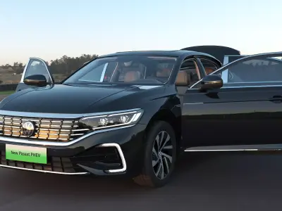 2025 Volkswagen Passat 430 PHEV with interior 3D model