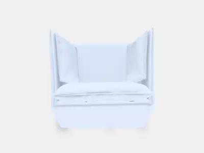 BACKSALEN 15-seater armchair Low-poly 3D model