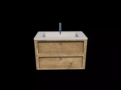 Wall Hung Basin Sink 3D model