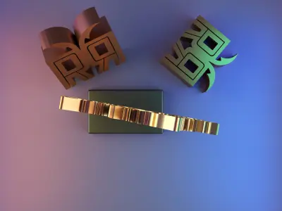 Leafy Flow Desk Decor 3D print model