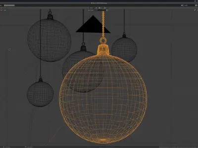 Gold Ball 3D - Christmas 3D model
