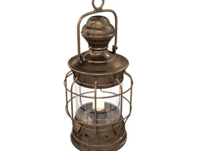 Vintage lamps 3D Model Collection