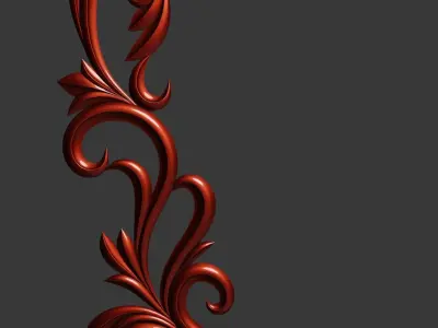 Wooden Corner Ornate 3D print model