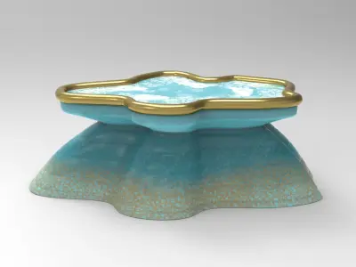 Nolan Center Table Low-poly 3D model