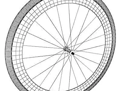3D Bike Wheel 2 3D model