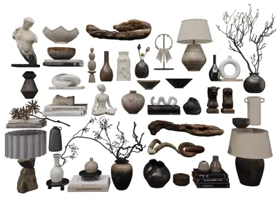 wabisabi Decorative Objects Collection 3D model