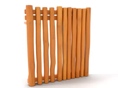 Natural Oak Slats model pack Low-poly 3D model