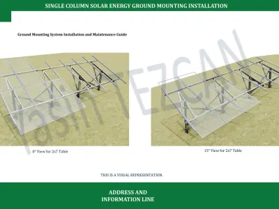 SOLAR ENERGY GROUND MOUNTED INSTALLATION-CATALOG-1 3D model