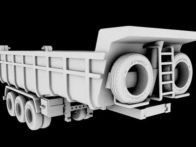 Dump truck 3D print model