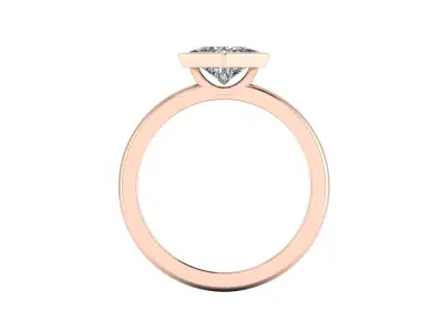 Solitaire Diamond Ring R3 3D print model