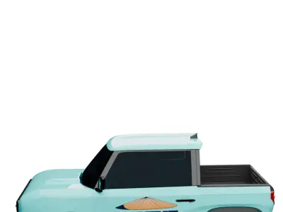 Car VinFast VF3 PICKUP TRUCK MINI 3D model