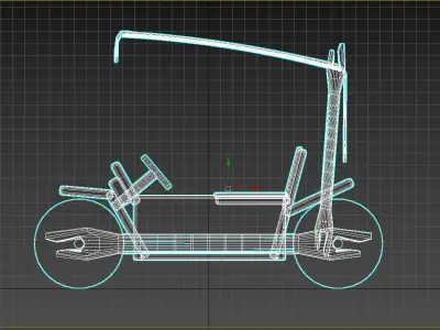 Flintstones Car 3D model
