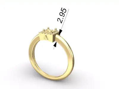 Anel formatura com simbolo Arquitetura 3D print model